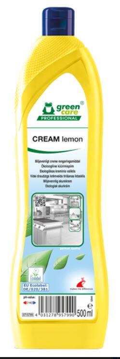 Skurcreme Green Care Cream Cleaner Lemon 500ml