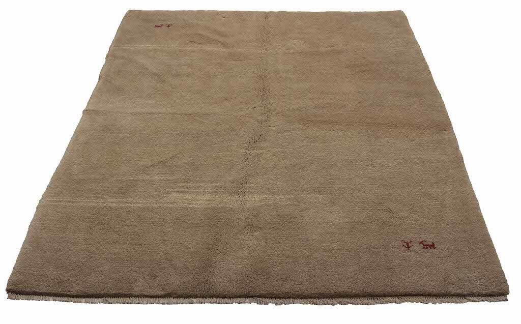 Handknuten Persisk matta Gabbeh Shiraz Ull Creme 177x230cm