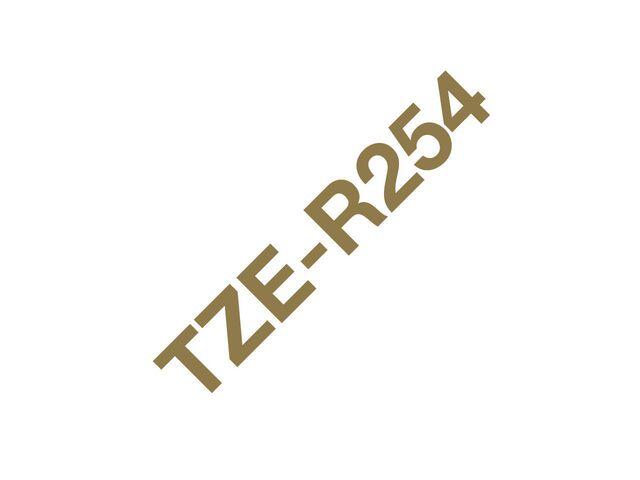Tape Brother TZER254 Guld på Vit 24mm