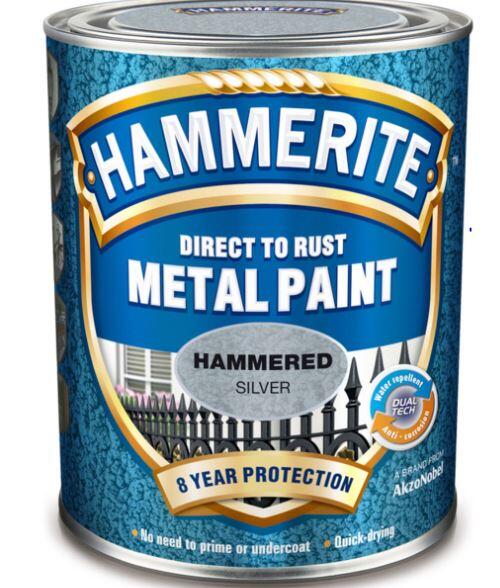 Metallfärg Hammerite Hammarlack Silver 401 250ml