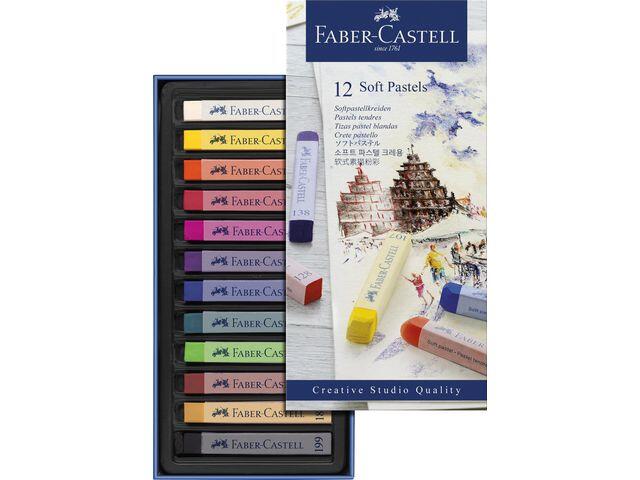 Studio Pastellkrita Faber Castell Mjuk 12 Färger