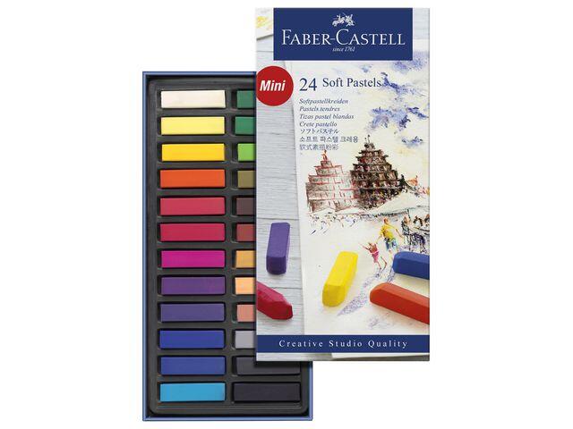 Torrpastellkritor Faber Castell 24 Färger