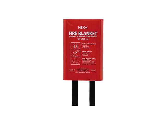 Brandfilt Nexa Silikon Box Röd 120x120cm