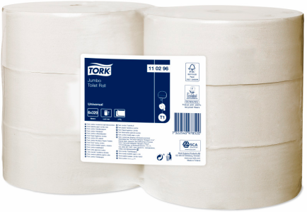 Toalettpapper Tork Jumbo Universal T1 2-lager Vit 6rl