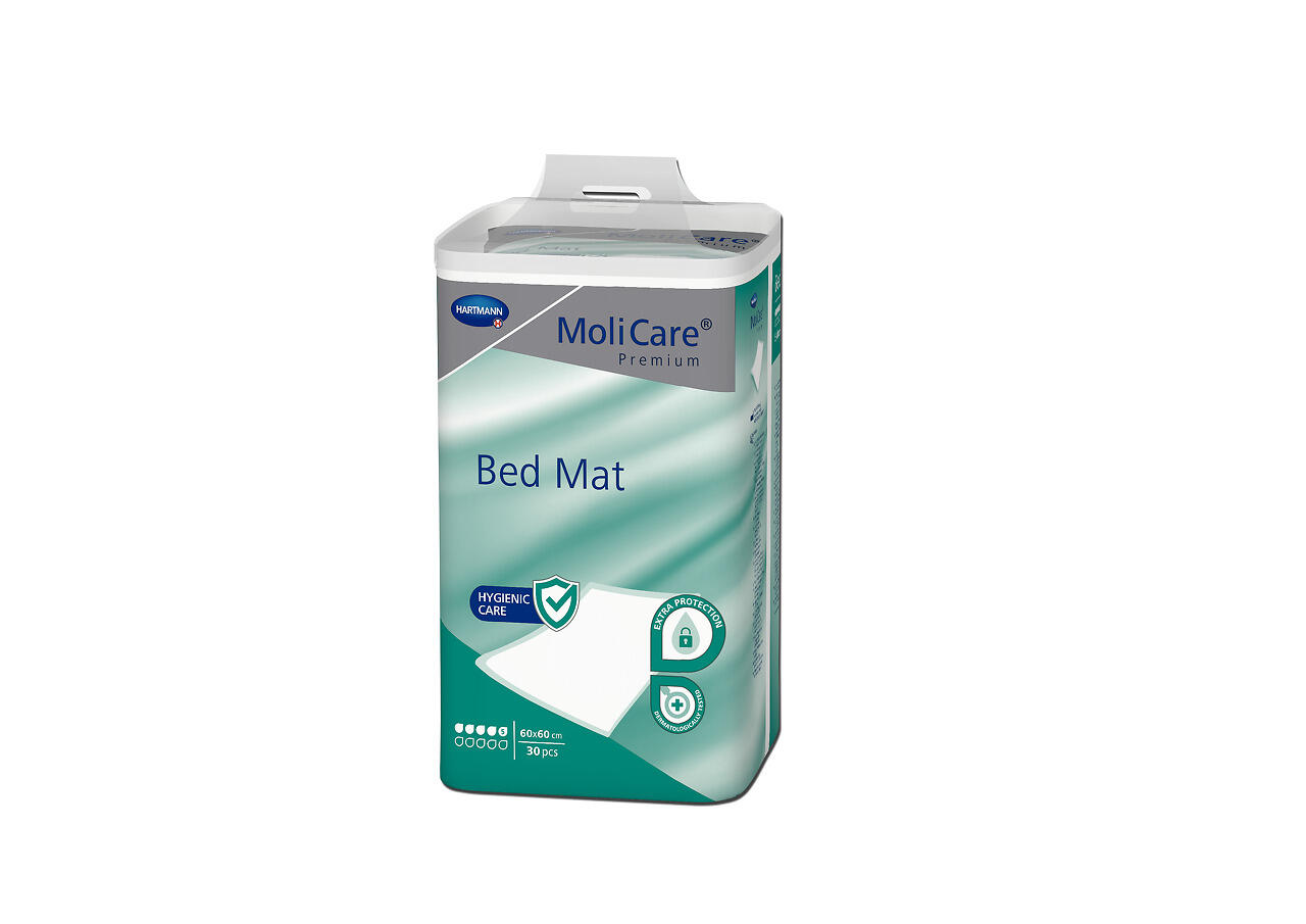 Underlägg MoliCare Premium Bed Mat 5 Droppar Grön 40x60cm 30st