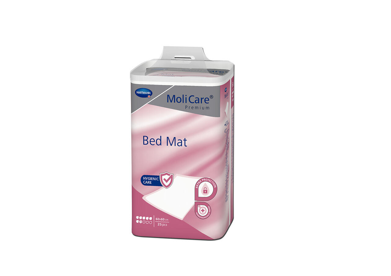 Underlägg MoliCare Premium Bed Mat 7 Droppar Rosa 40x60cm 25st