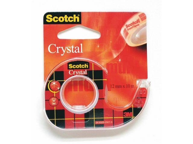Tejp Crystal Scotch med Hållare 10mx12mm