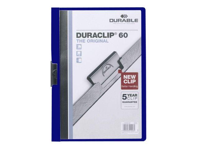 Klämmapp Durable Duraclip Mörkblå A4 till 30 ark