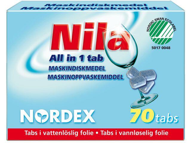 Maskindiskmedel Nordex Nila Tabs All-in-one 70st
