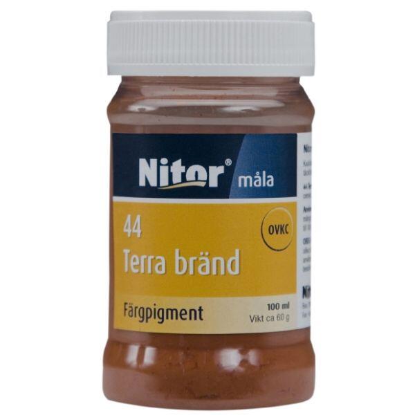 Färgpigment Nitor Terra Nitro Bränd Nr 44 100ml