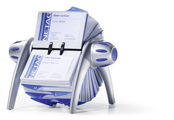 Schedario Rotativo Per Biglietti Da Visita - 150 Buste Con Indice Alfabetico - Foto 4