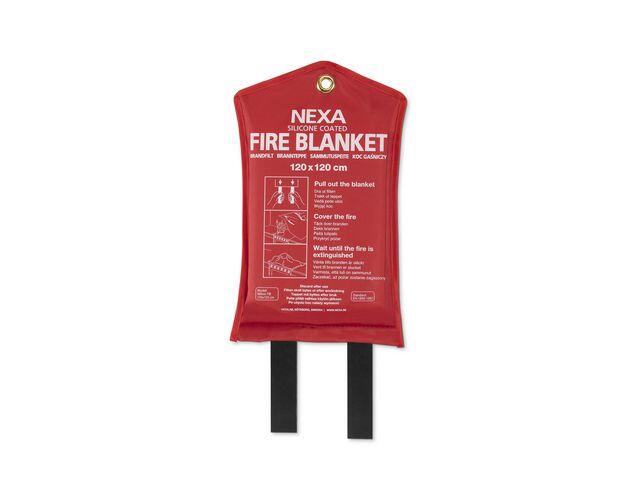 Brandfilt Nexa Silikon Röd 120x120cm