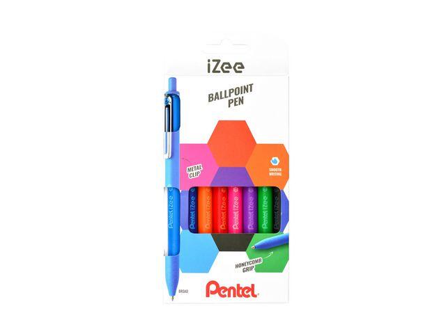 Kulpenna Pentel IZee Sorterade Färger 8st