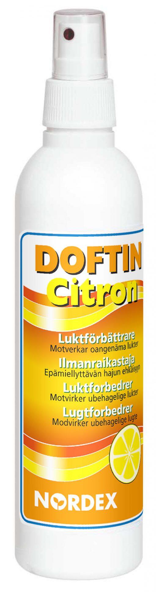 Luktförbättrare Nordex Doftin Plus Lemon 250ml