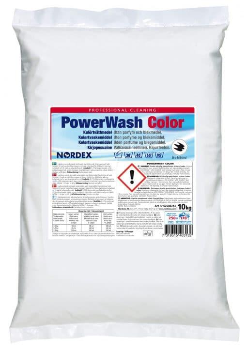 Tvättmedel Nordex Clarapro Power Wash Color 10Kg