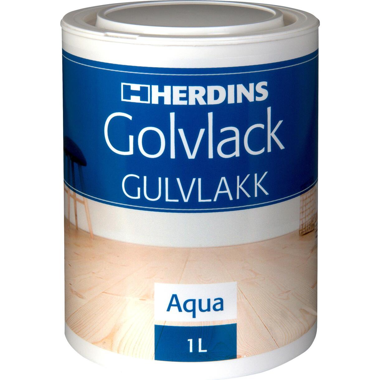 Golvlack Herdins Aqua Halvblank 1L