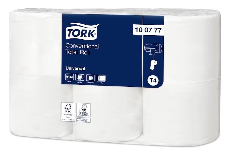 Toalettpapper Tork Universal T4 Natur 2-lagers 42rl