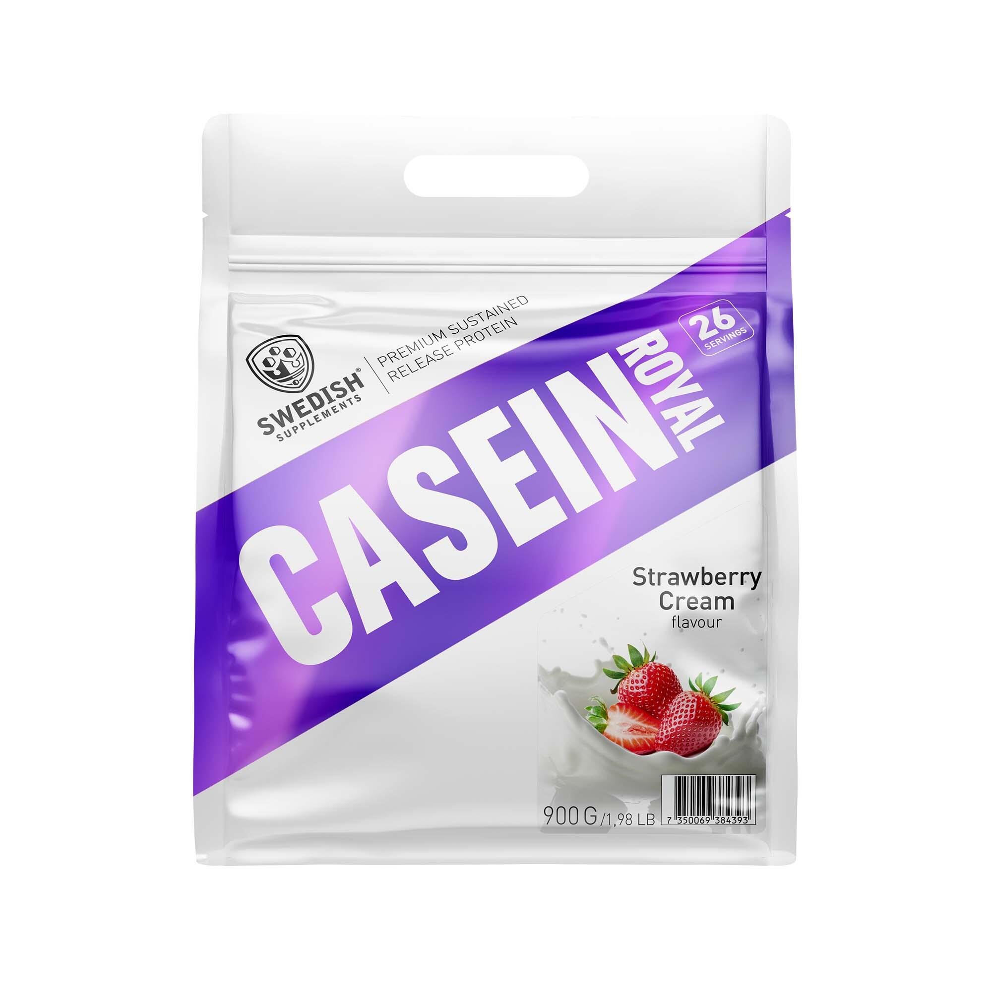 Proteinpulver Swedish Supplements Casein Royal Wild Strawberry Cream 900g