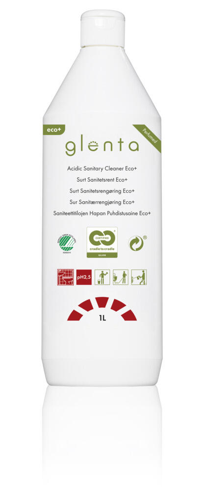 Sanitetsrengöring Glenta Surt Eco plus Parfymerad 1L