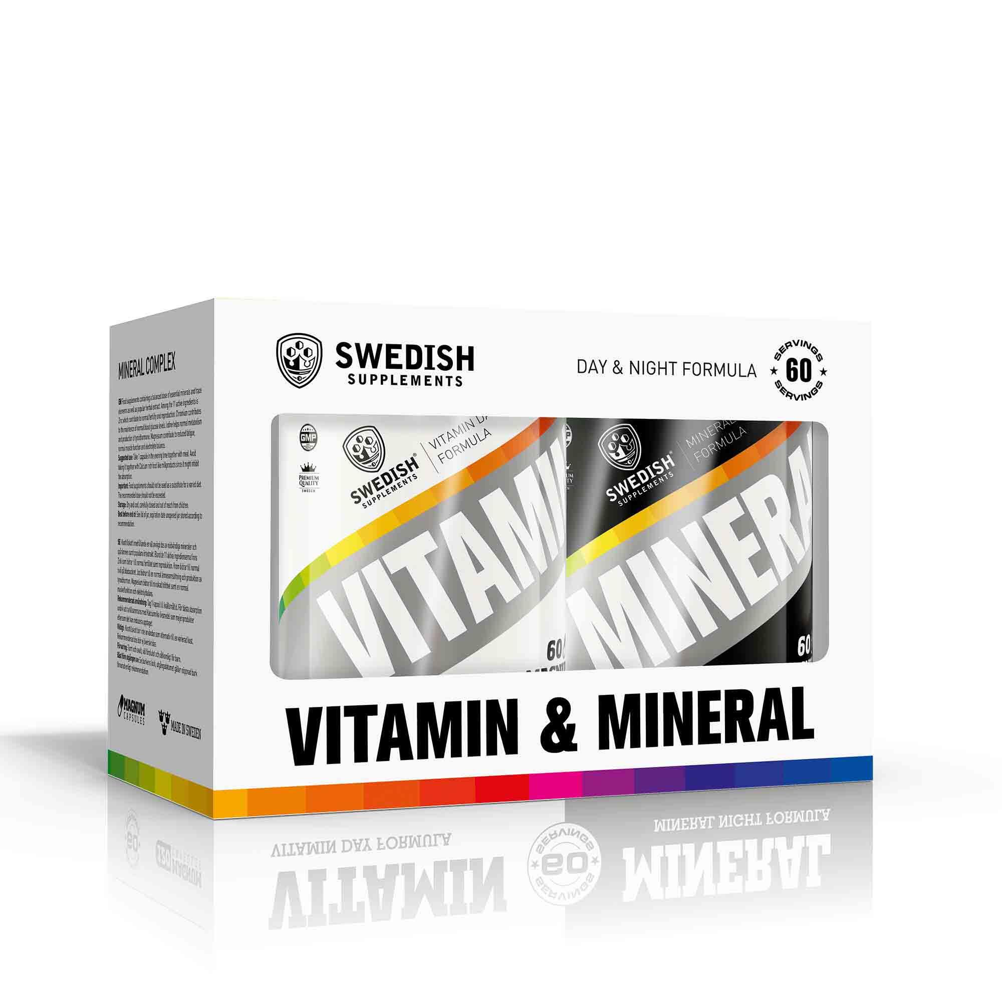 Kosttillskott Swedish Supplements Vitamin & Mineral Complex Box 60+60 Caps