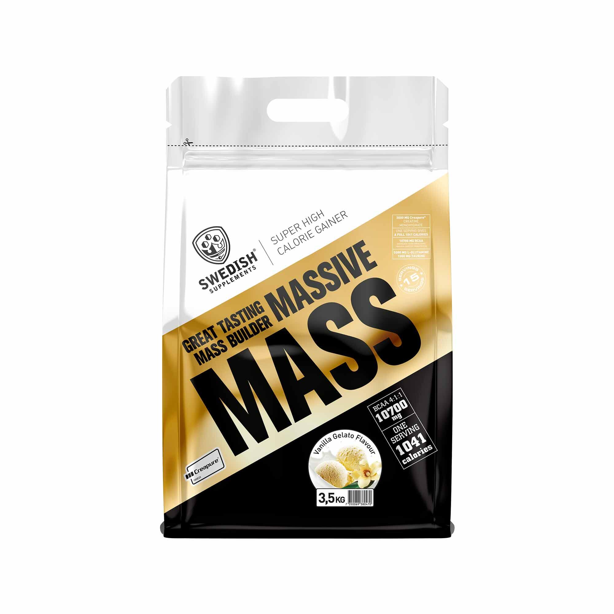 Kosttillskott Swedish Supplements Massive Mass Vanilla Gelato 3.5kg