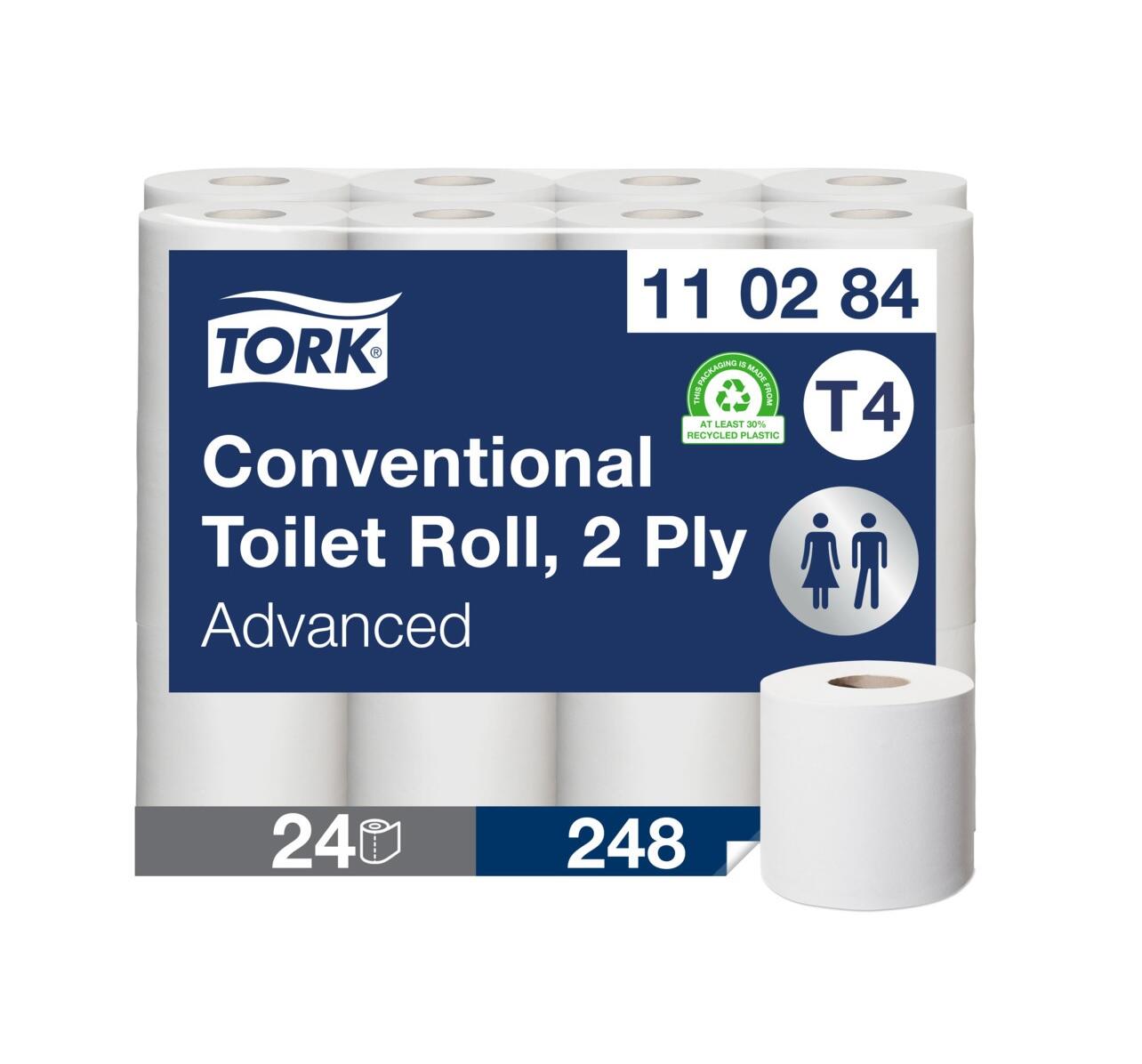 Toalettpapper Tork Advanced T4 Vit 2-Lag 24rl