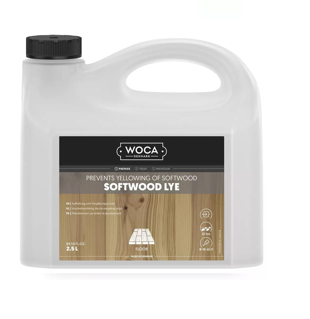 Barrträlut Woca Softwood Lye Vit 2.5L