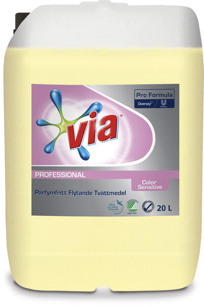 Flytande Tvättmedel Diversey Via Pro Formula Color Sensitive 20L