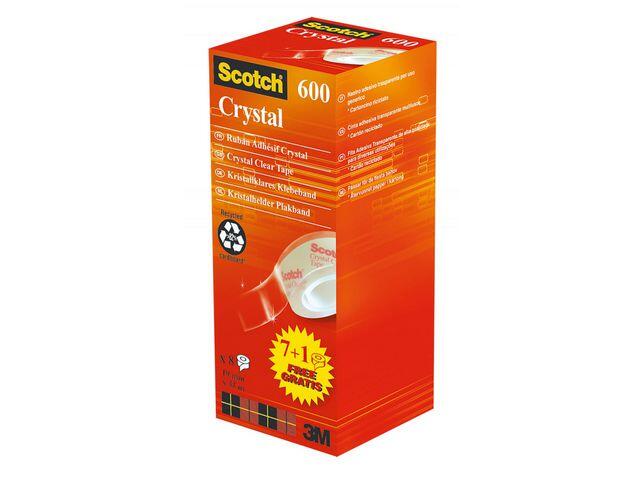 Tejp Crystal Scotch 19mmx33m 7+1 på Köpet