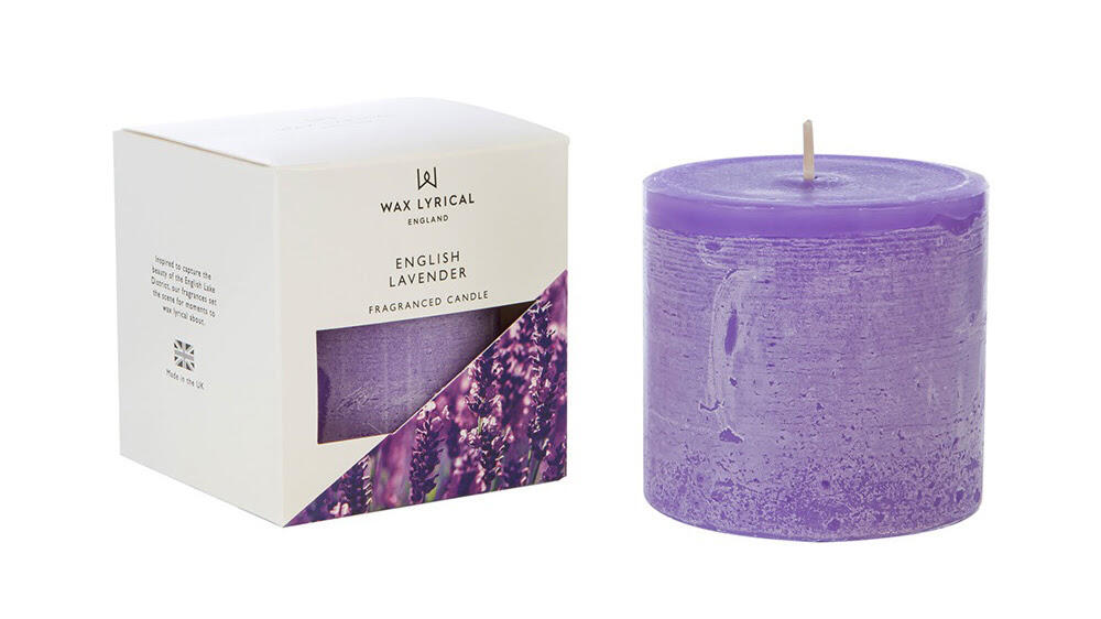 Blockljus Wax Lyricals med Doft English Lavender Lila 60h