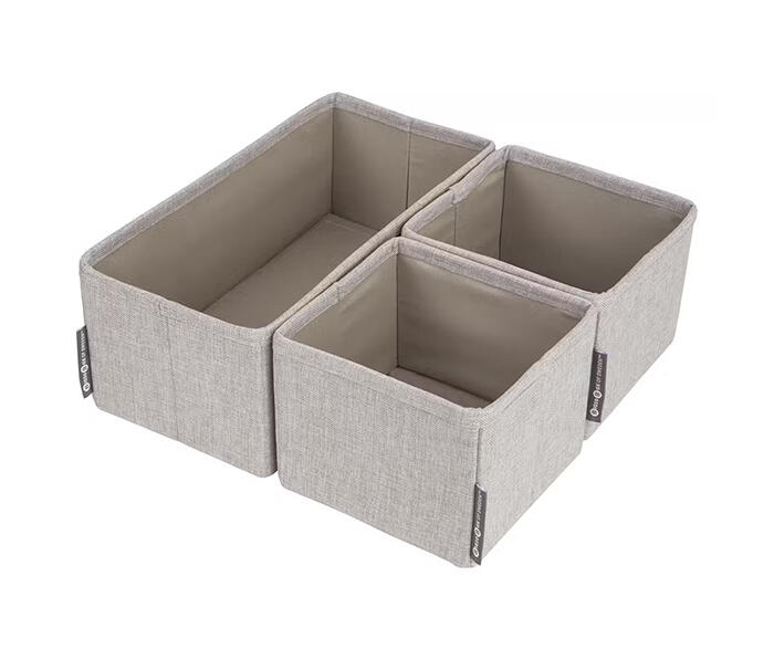 Lådförvaring Bigso Drawer Organizer 3-set Beige