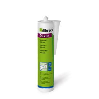 Sanitetssilikon Illbruck GS231 Ljusgrå 310ml