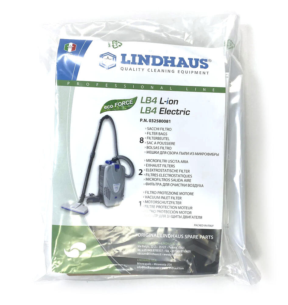 Filterpåse Lindhaus LB4 HEPA13 8-pack