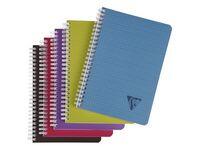 Anteckningsblock Clairefontaine Linicolor Linjerat Sort A5