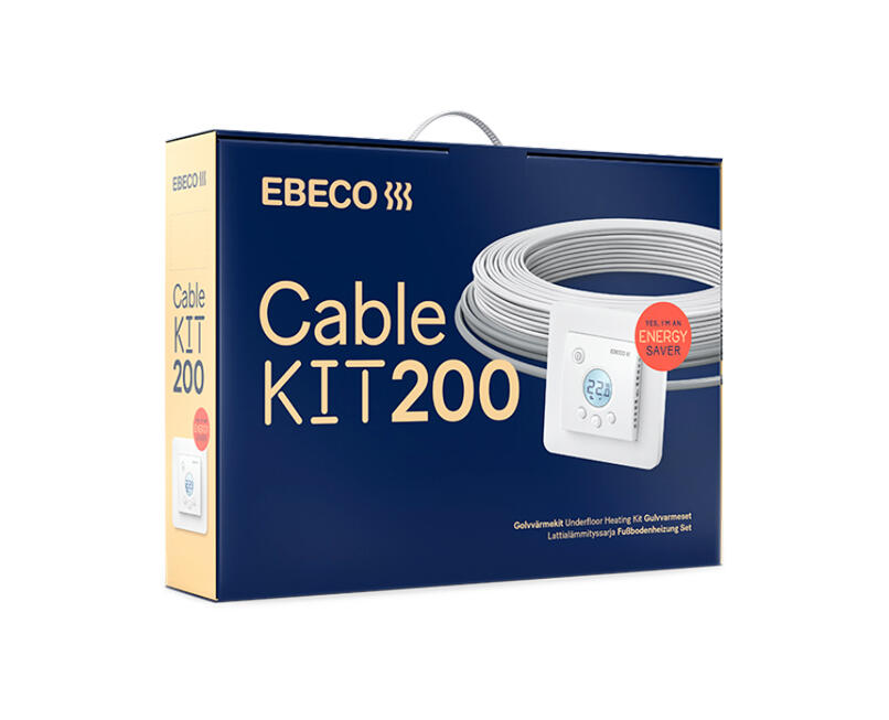 Golvvärme Ebeco Cable Kit 200 - 107m 1180W