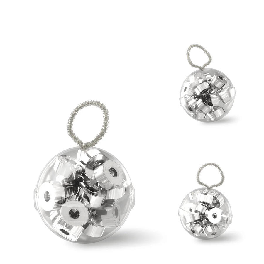 Konfetti Myclick FX Streamer Boll Silver 8st