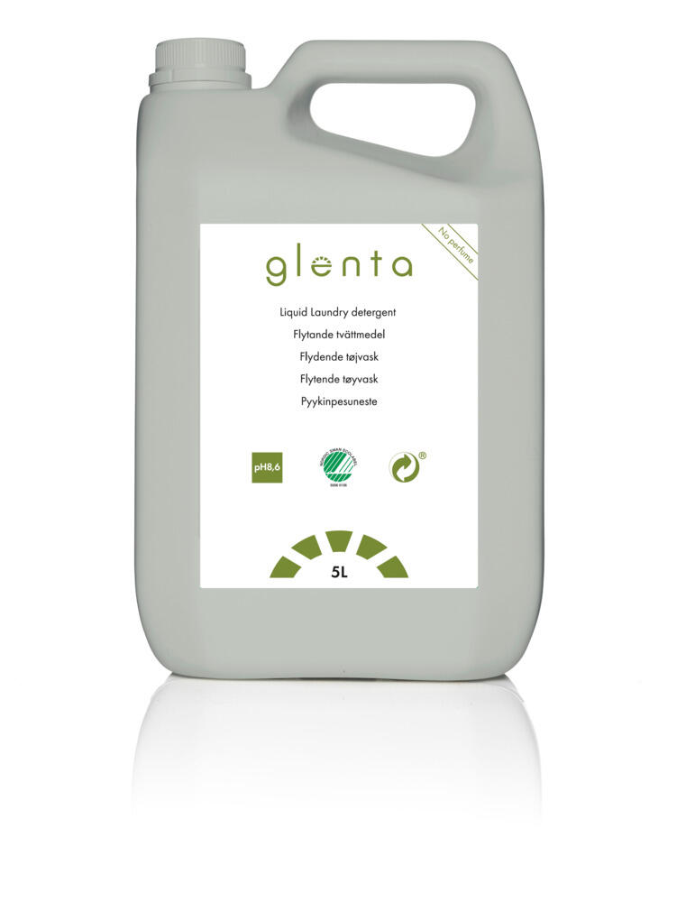 Kulörtvättmedel Glenta Oparfymerad 5L