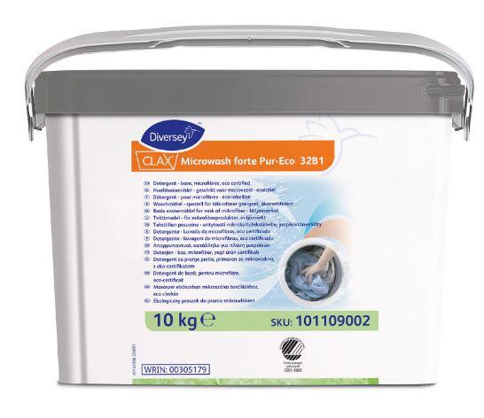Pulvertvättmedel Diversey Clax Microwash Forte Pur-Eco 32B1 10kg
