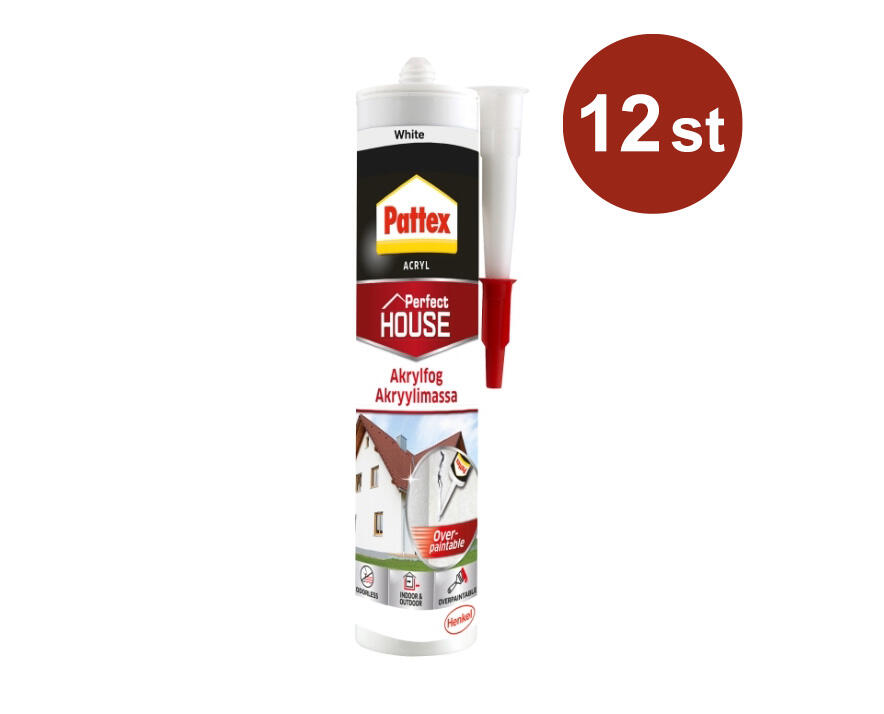 Akrylfog Pattex Vit 280ml