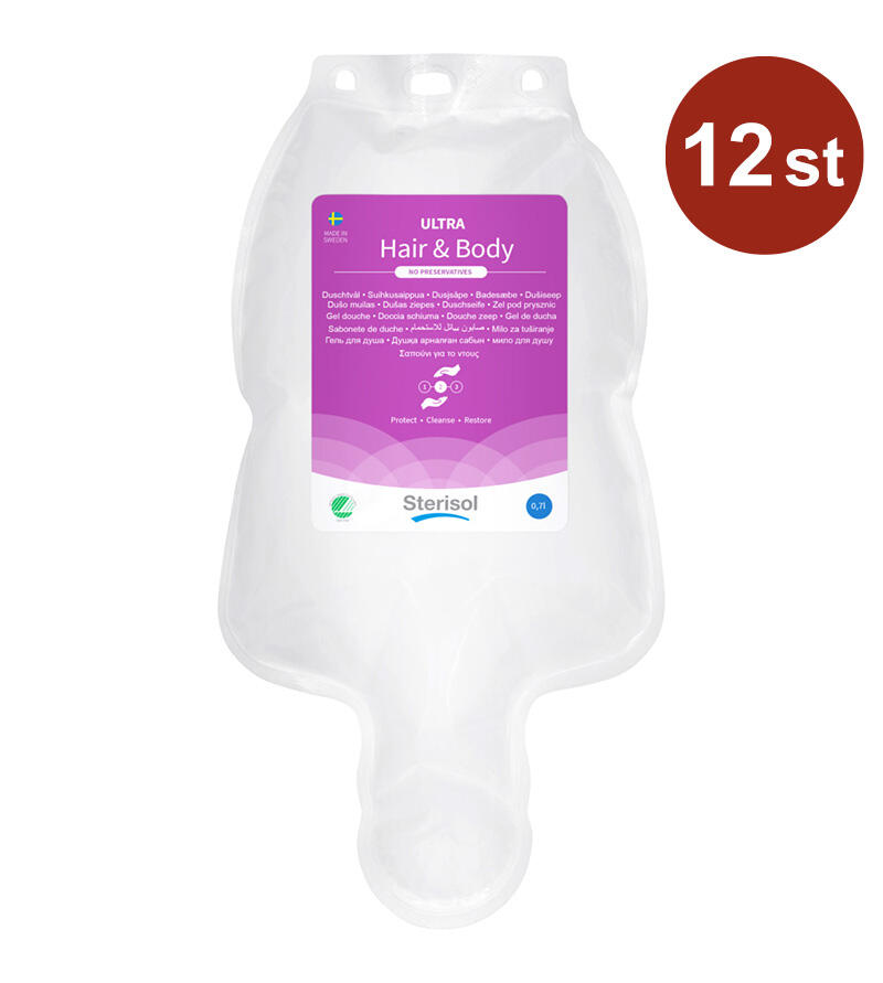 Dispenser Duschtvål Sterisol Ultra Hair & Body 700ml