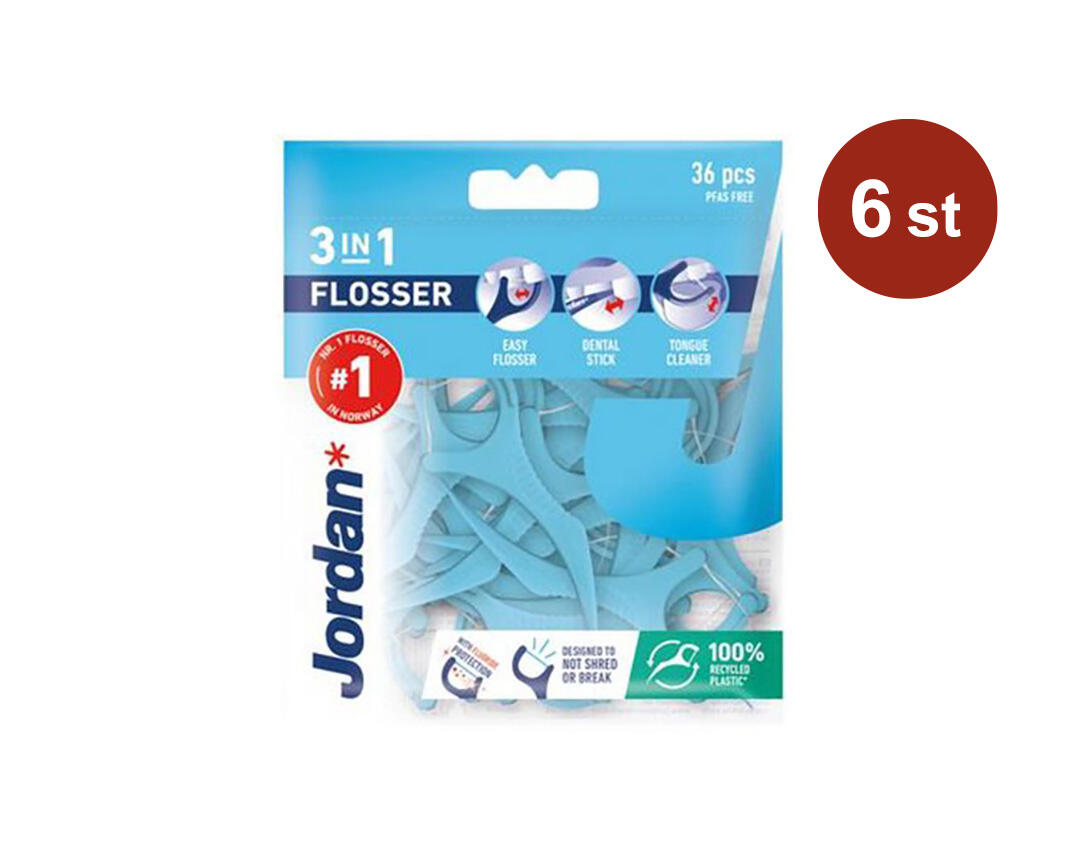Tandtråd Jordan 3-in-1 Flosser 36st