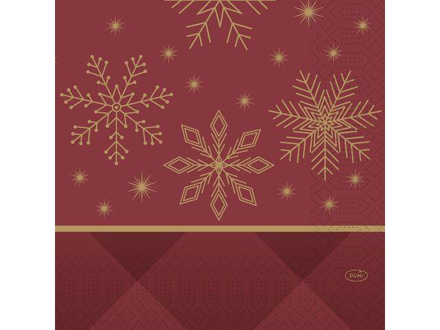 Servett Duni 3-Lagers Rhombus Röd 33x33cm 50st