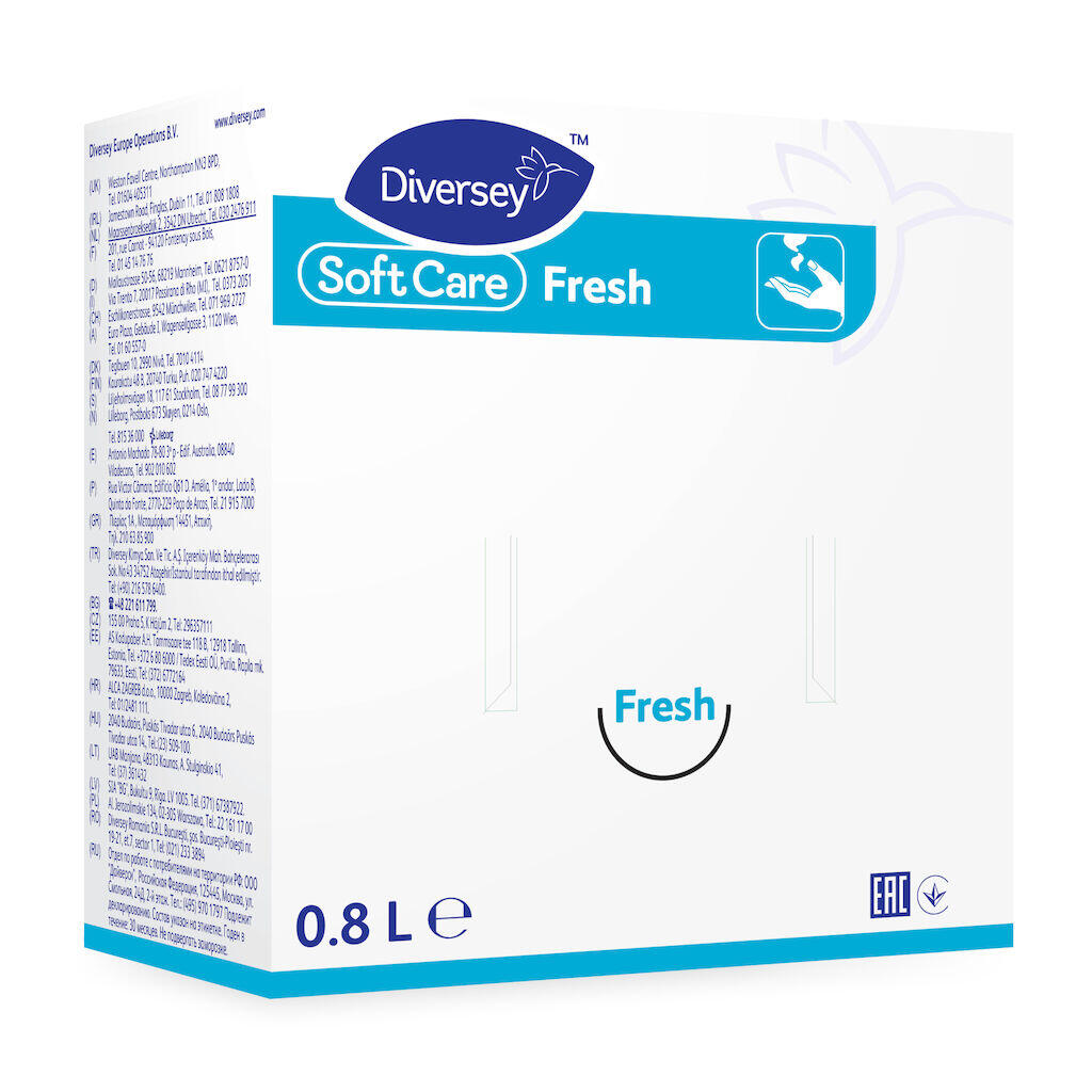 Tvålcreme Diversey Soft Care Fresh 800ml