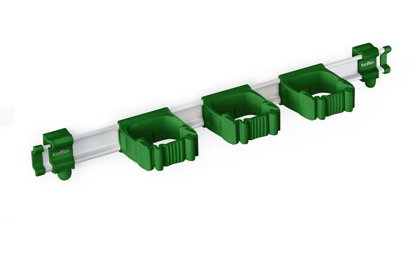Skena Toolflex One Grön 54cm med 3 Hållare