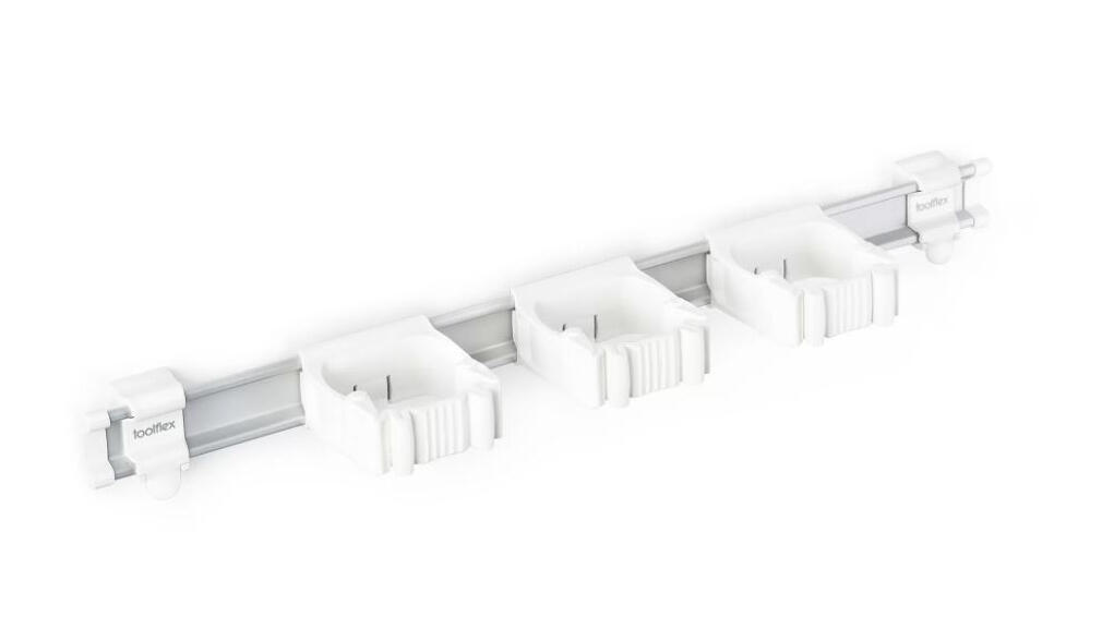 Skena Toolflex One Vit 54cm med 3 Hållare
