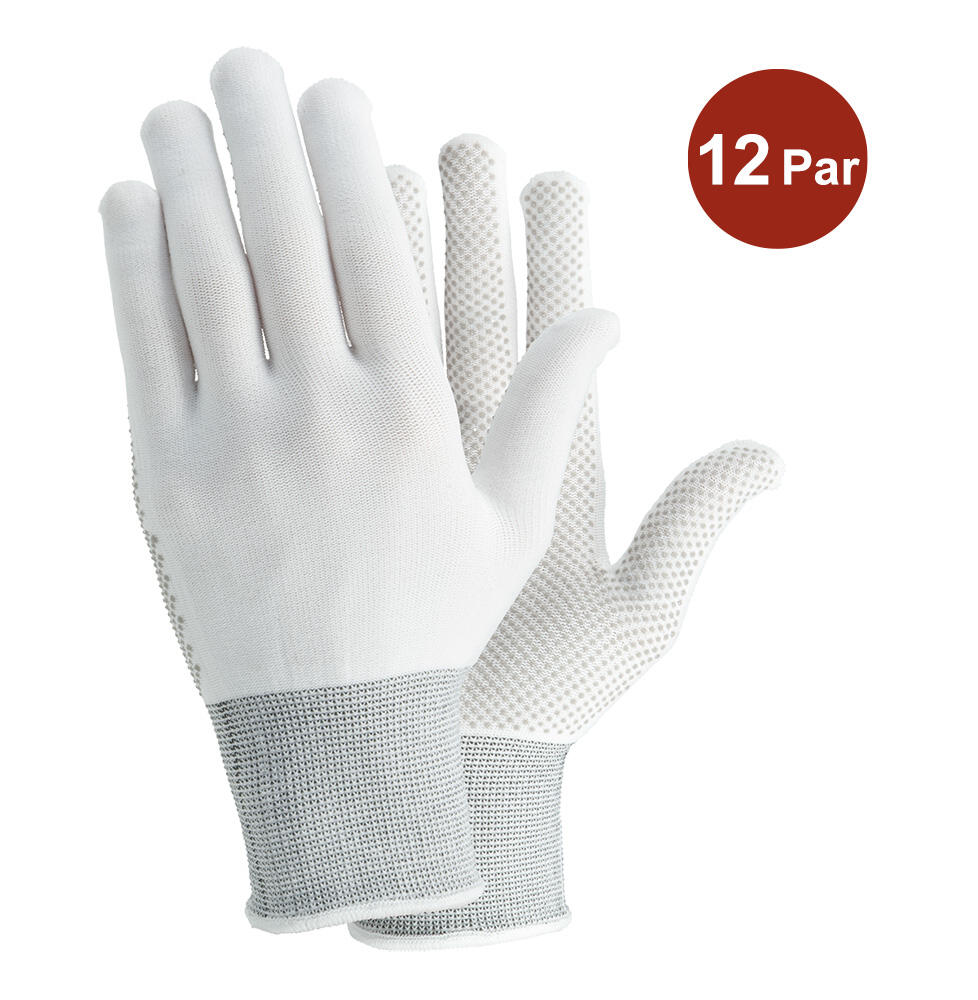 Textilhandske Tegera 931 Noppor Vit S9