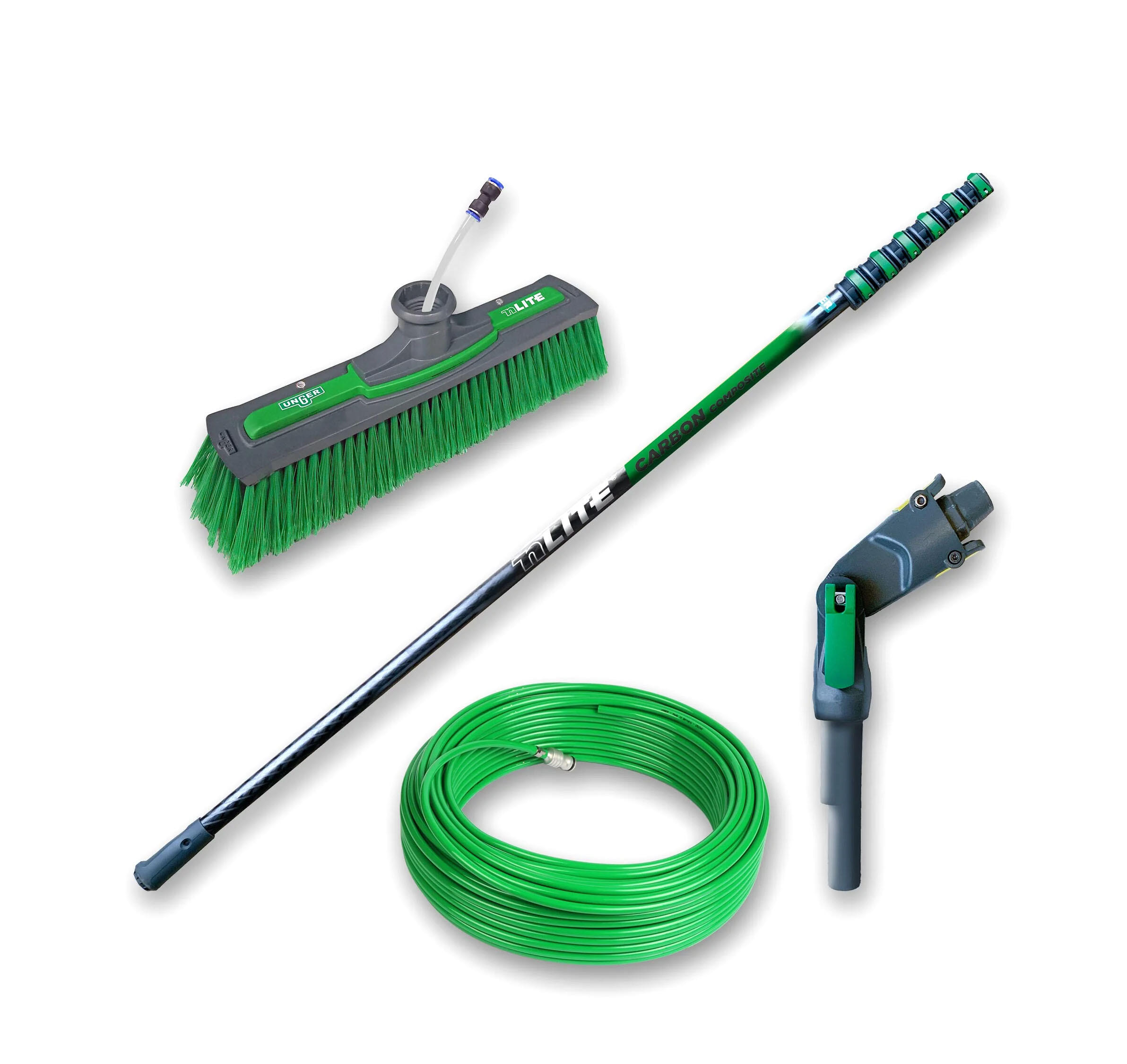 Renvattenkit Unger Pure Water NLite Carbon Composite Komplett Skaft 8.60m