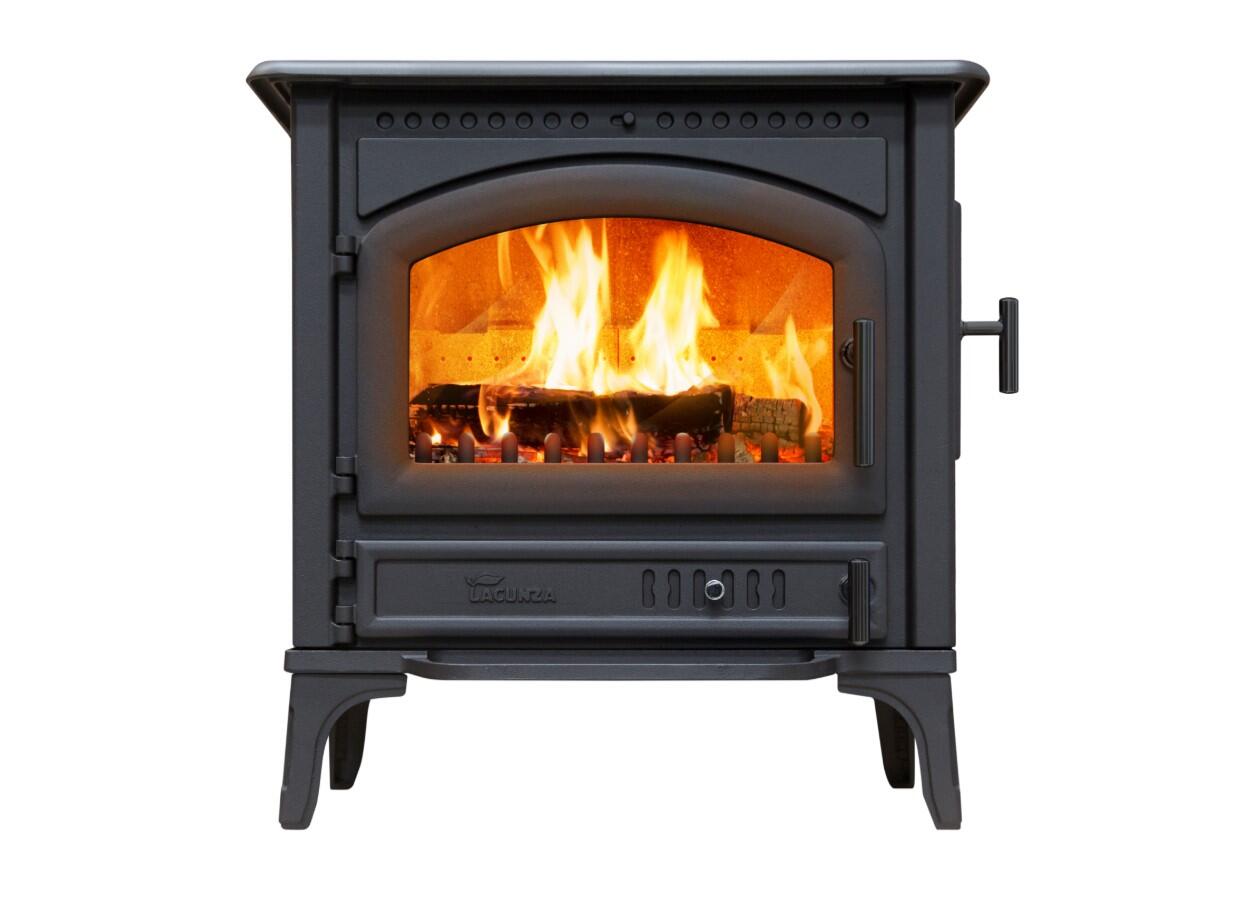 Braskamin Lacunza Levante med Dörrhandtag i Svart