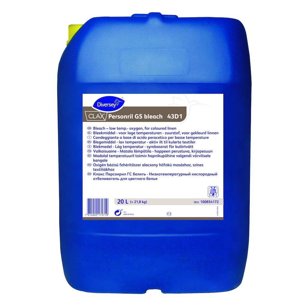 Flytande Blekmedel Diversey Clax Personril GS Bleach 43D1 20L