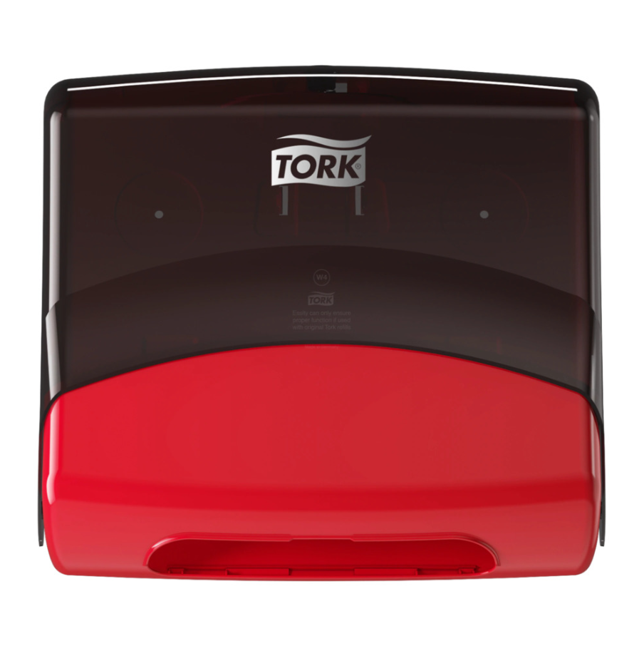 Pappersdispenser Tork Top-Pak W4 Röd-Svart